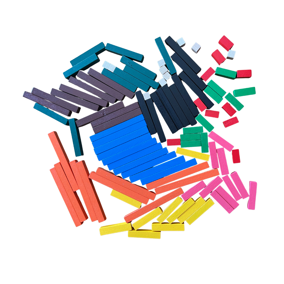 Regletas cuisenaire en madera