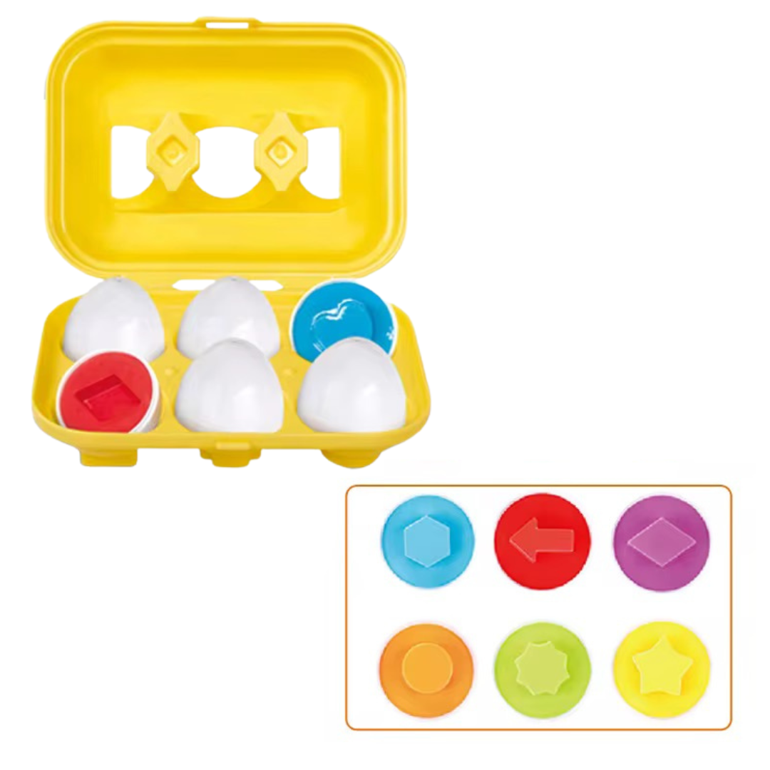 Cubeta de huevos x 6 - figuras y formas
