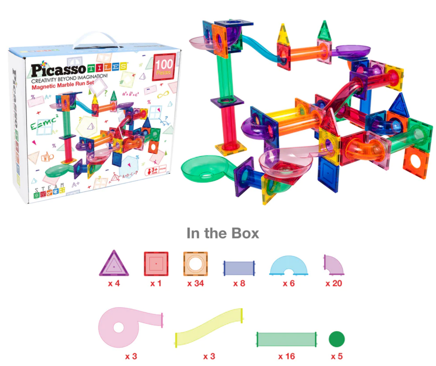 Pista de canicas magnética 100 pcs - Picasso