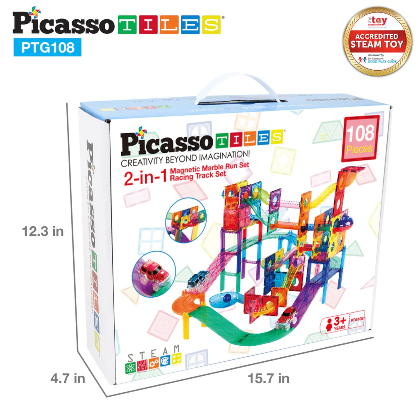 Laberinto y pista magnética 108 pcs - Picasso