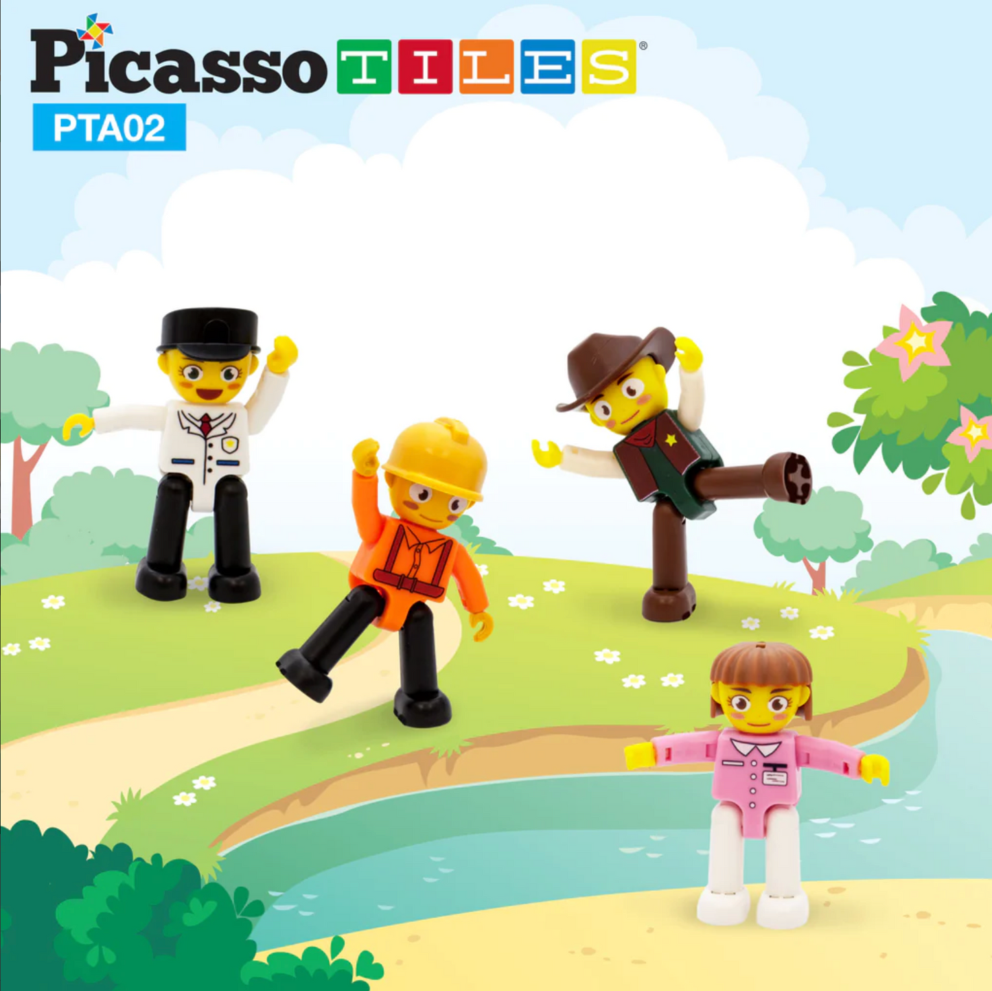 Figuras de personajes por 4 piezas - Picasso