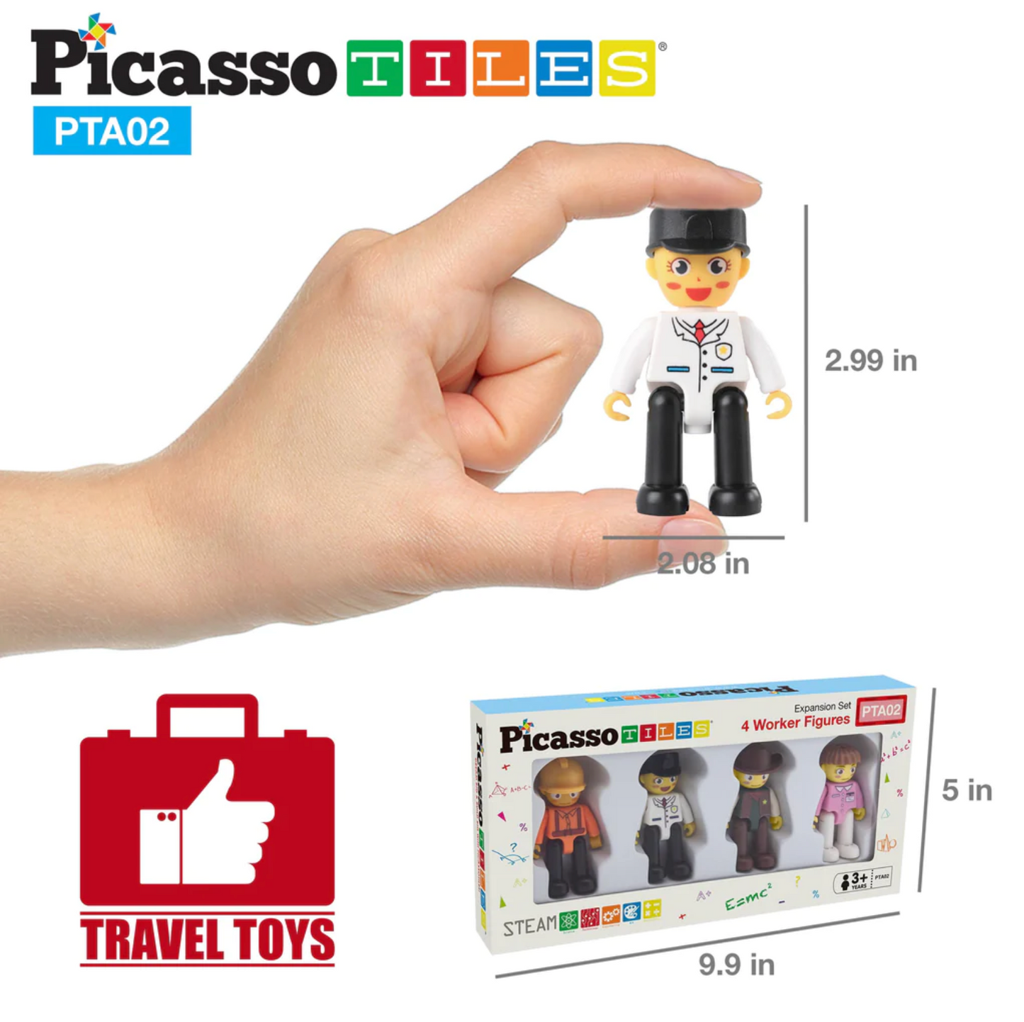 Figuras de personajes por 4 piezas - Picasso