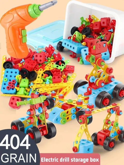 Armable 404 piezas con destornillador eléctrico