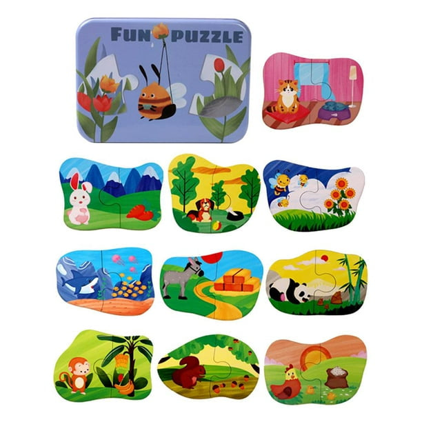 Rompecabezas asociación Animal - comida