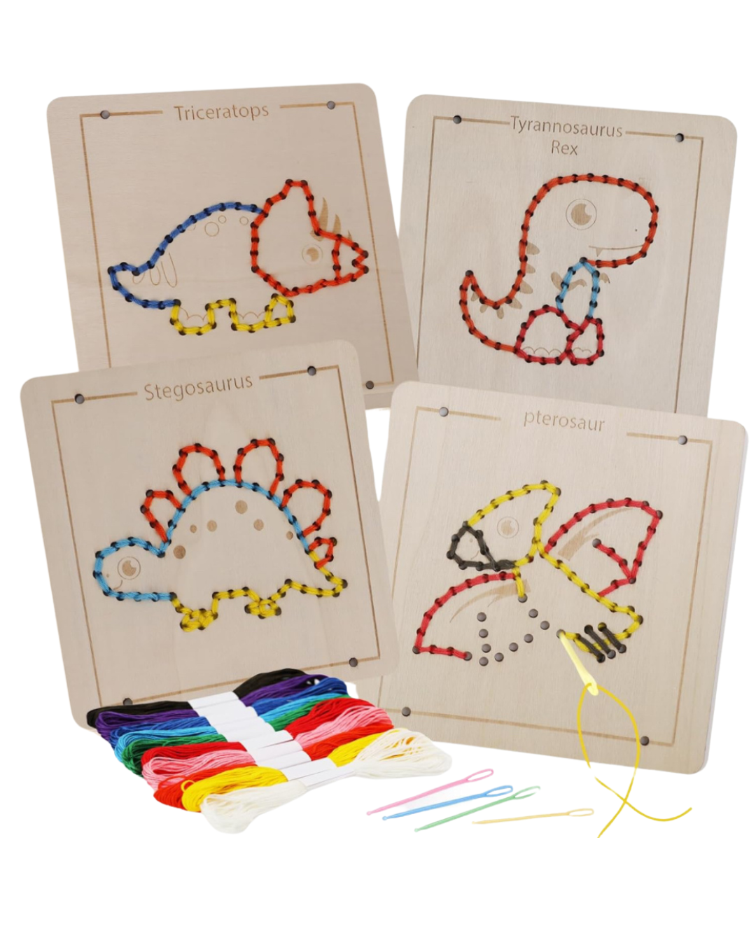 Dinosaurios para enhebrar