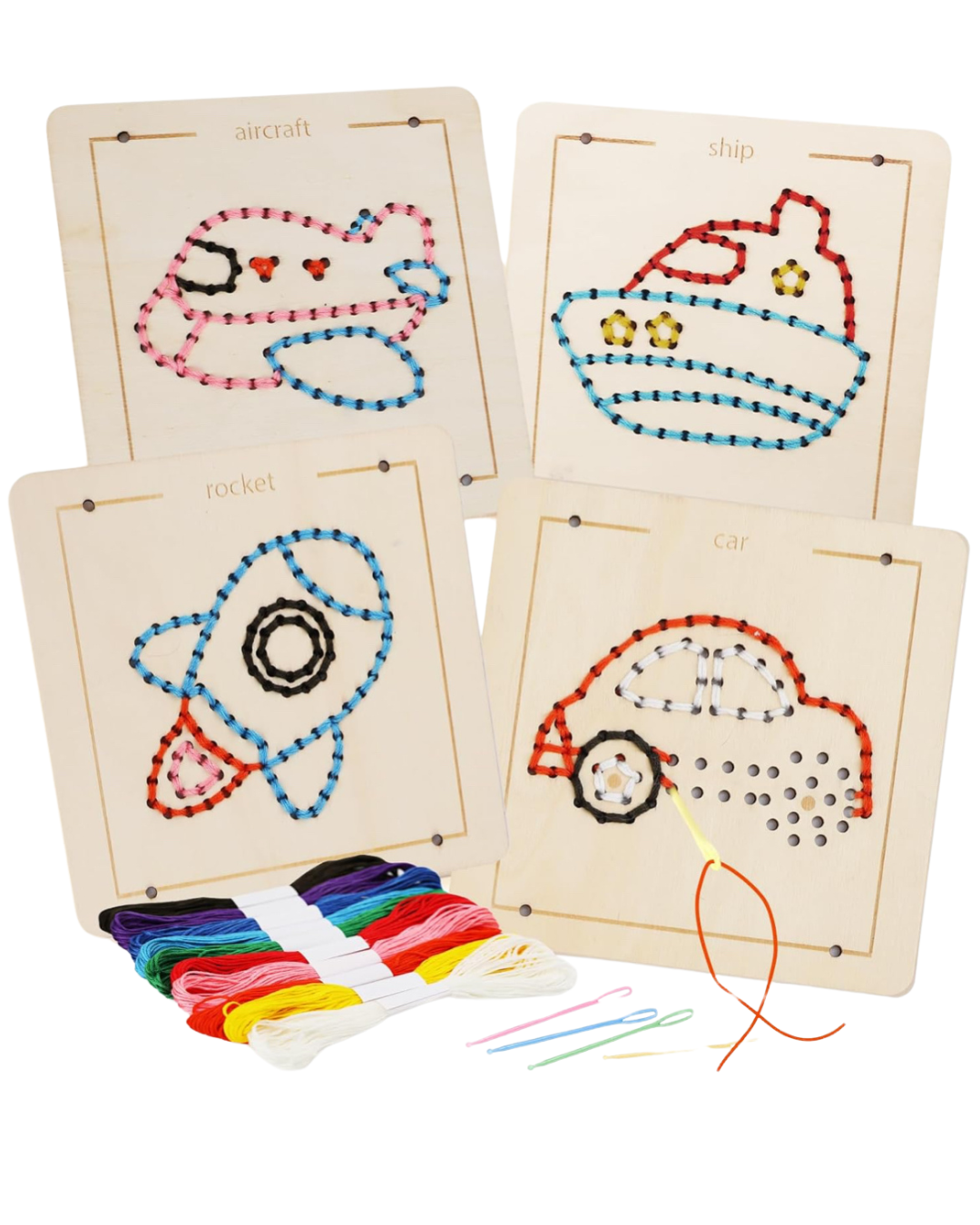 Medios de transporte para enhebrar