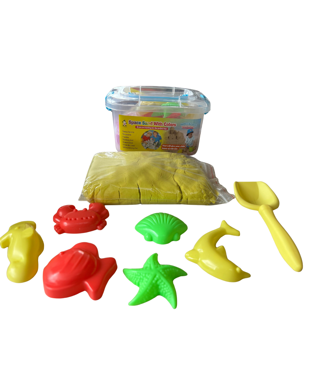 Arena kinetica con moldes mediana