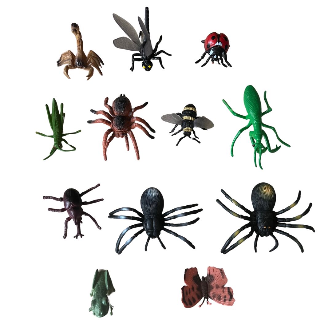 Insectos y reptiles x 12 unidades