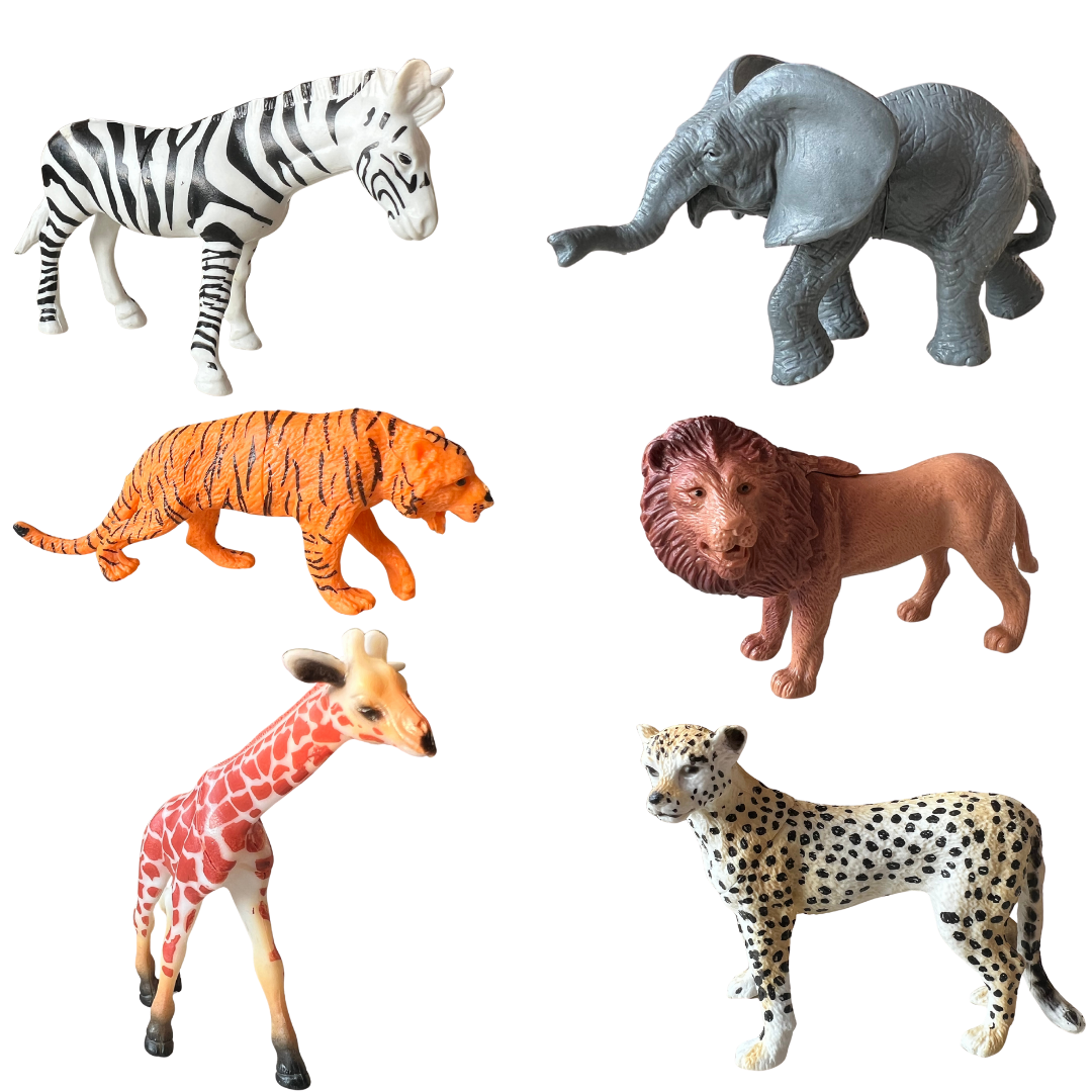 Animales salvajes x 6 unidades