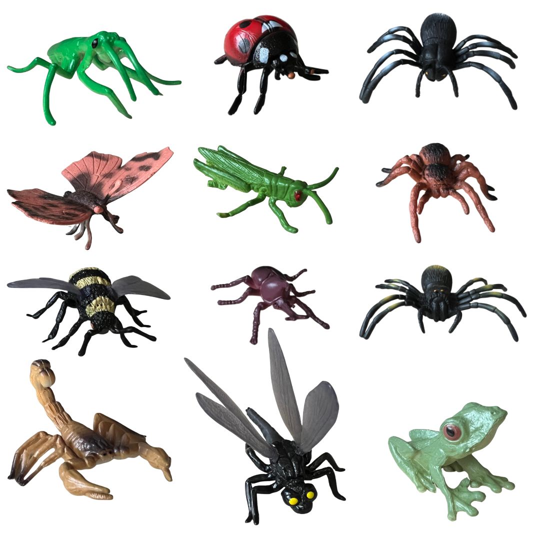 Insectos y reptiles x 12 unidades