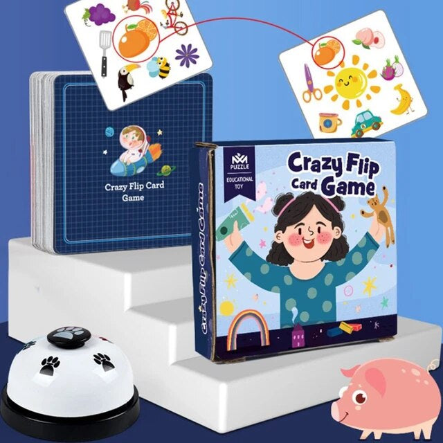 Crazy flip card game