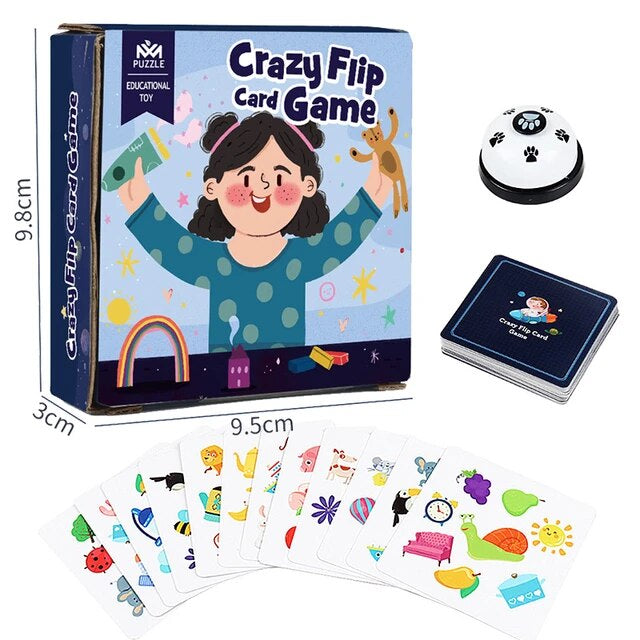 Crazy flip card game