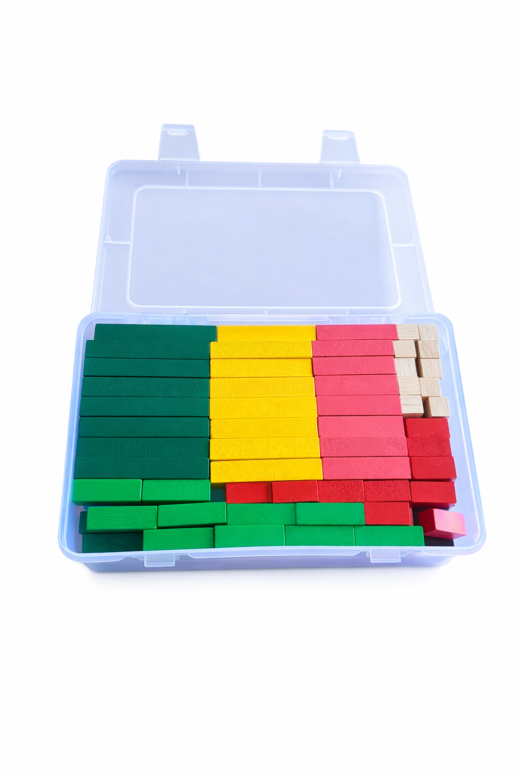 Regletas cuisenaire en madera
