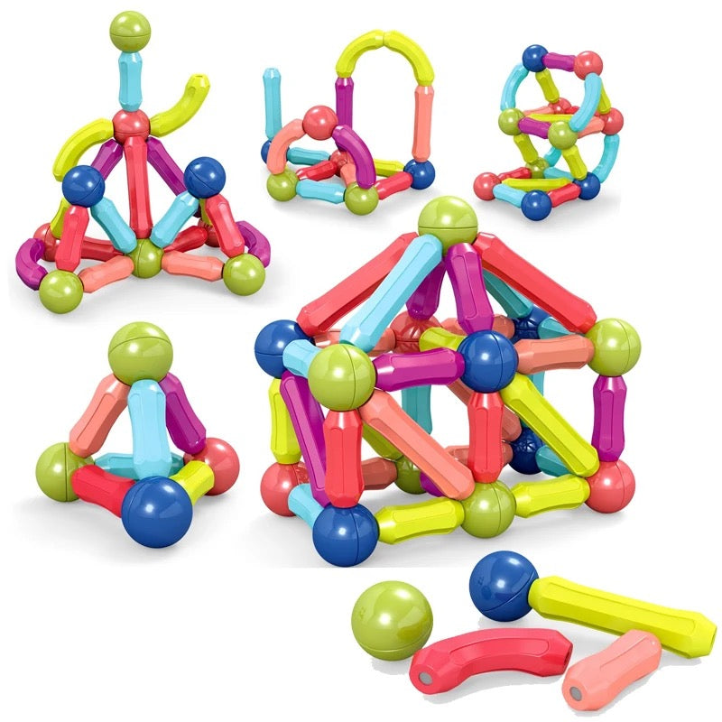 Esferas y varillas magnéticas x 36