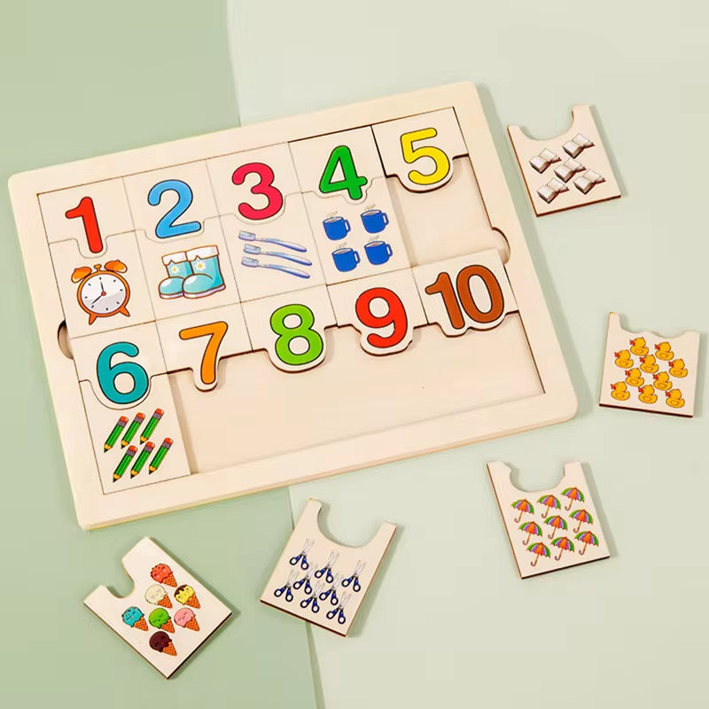 Rompecabezas didáctico números