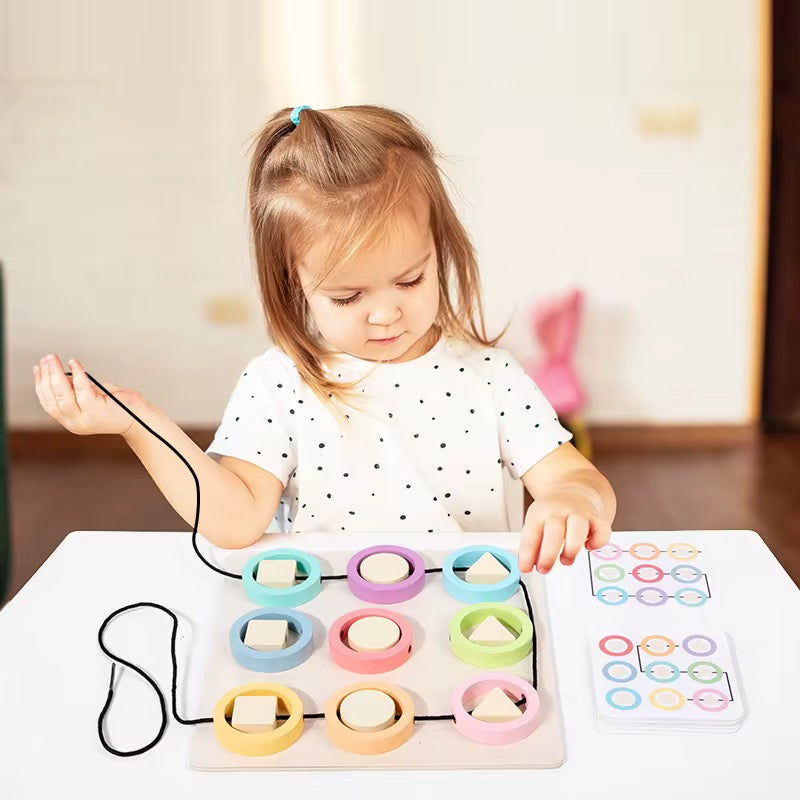 Geoplano para enhebrar