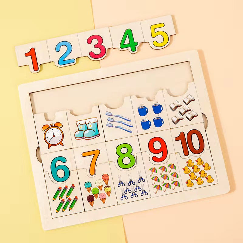 Rompecabezas didáctico números