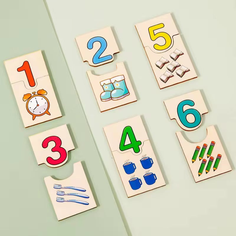 Rompecabezas didáctico números