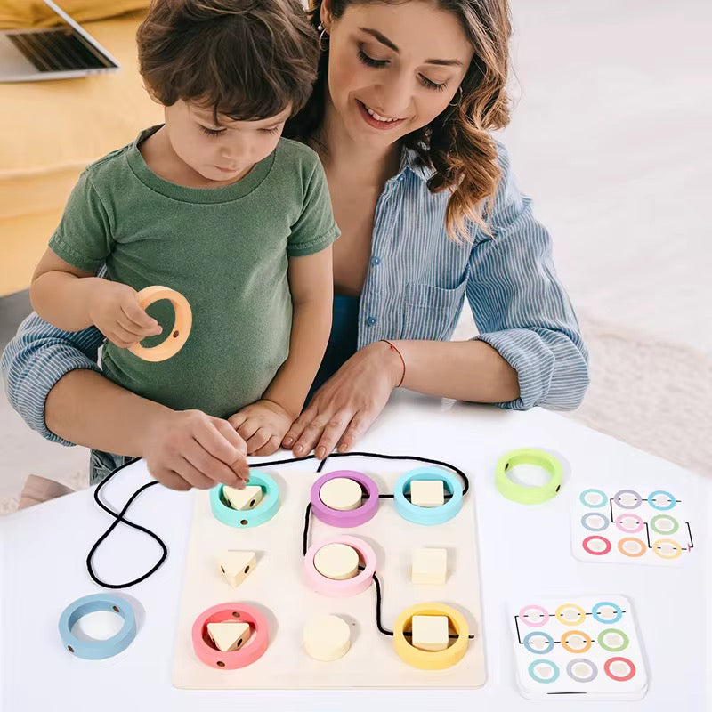 Geoplano para enhebrar