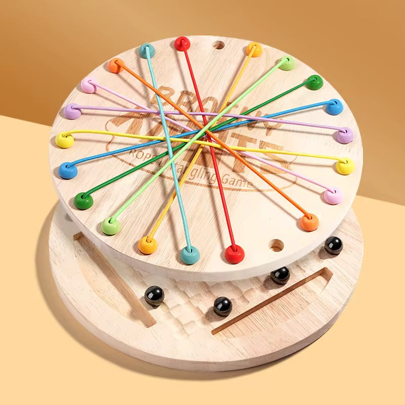 Juego de cuerda e imanes