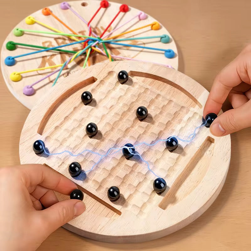 Juego de cuerda e imanes