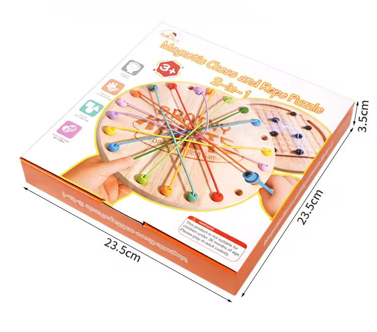 Juego de cuerda e imanes