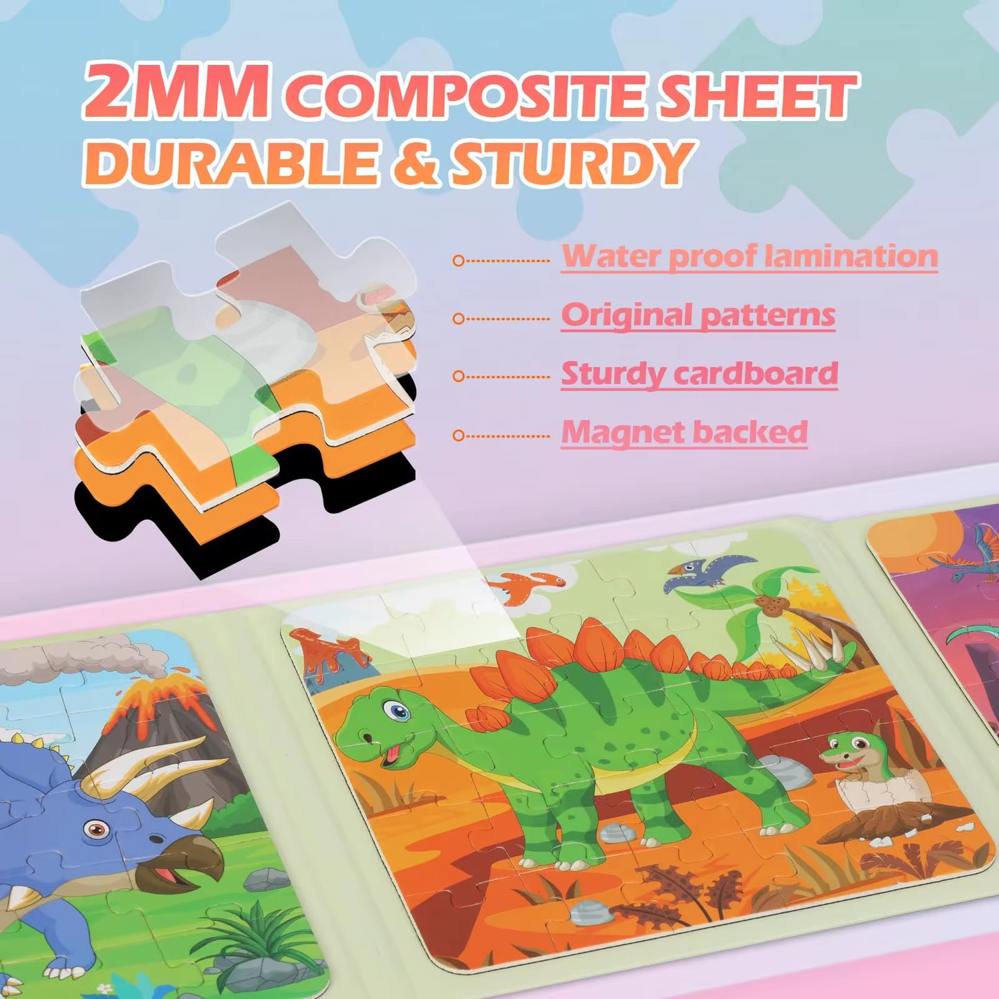 Rompecabezas magnéticos tipo libro