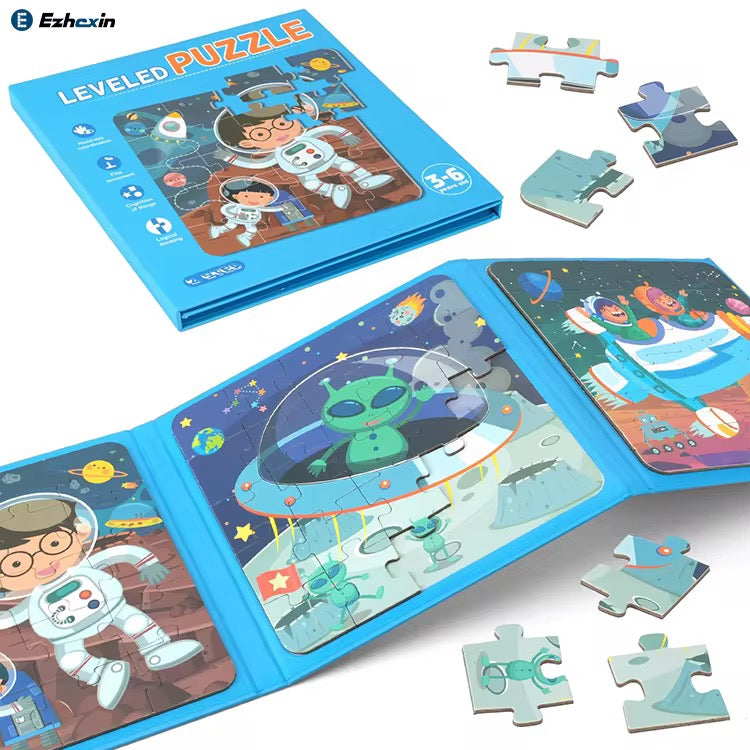 Rompecabezas magnéticos tipo libro