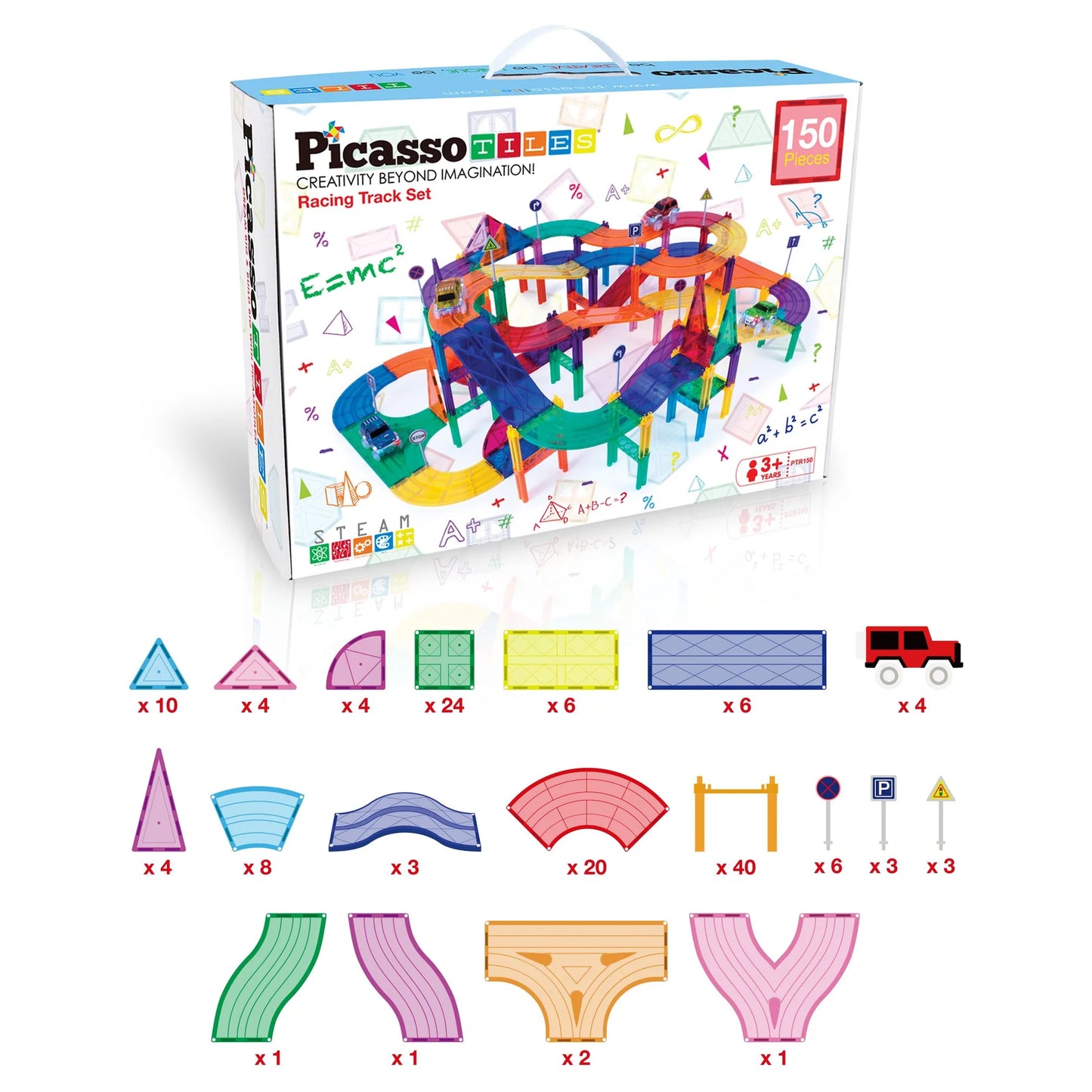 Pista carros magnética 150 piezas - Picasso